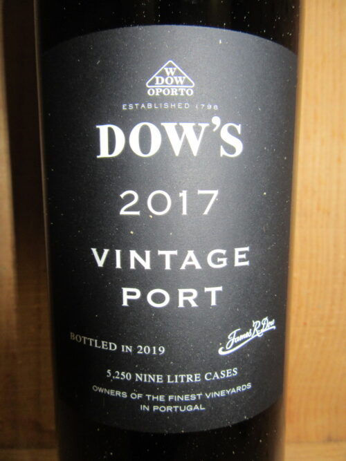 2017 vinho porto wine Dow's Vintage 2017 2