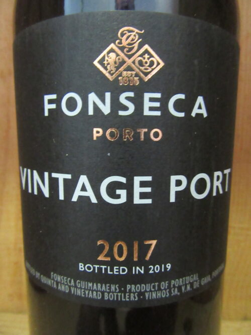 2017 vinho porto wine Fonseca vintage 2017 2