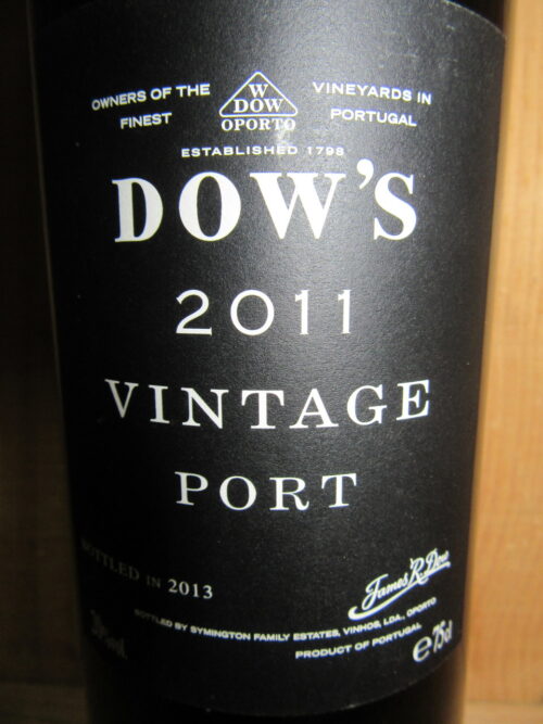 2011 vinho porto wine Dow's Vintage 2011 dw 2