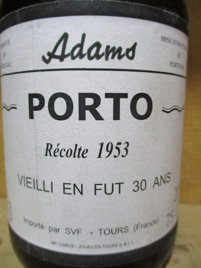 1953 vinho porto wine Adams Colheita 1953 _2